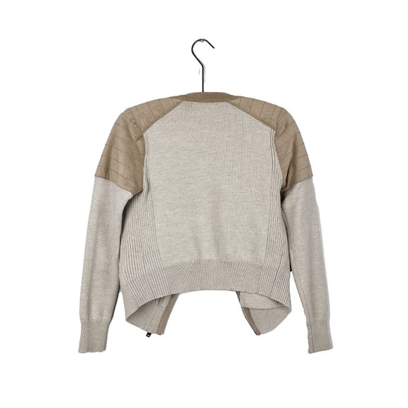 Banana Republic Merino & Suede Moto Sweater - Picture 6 of 6